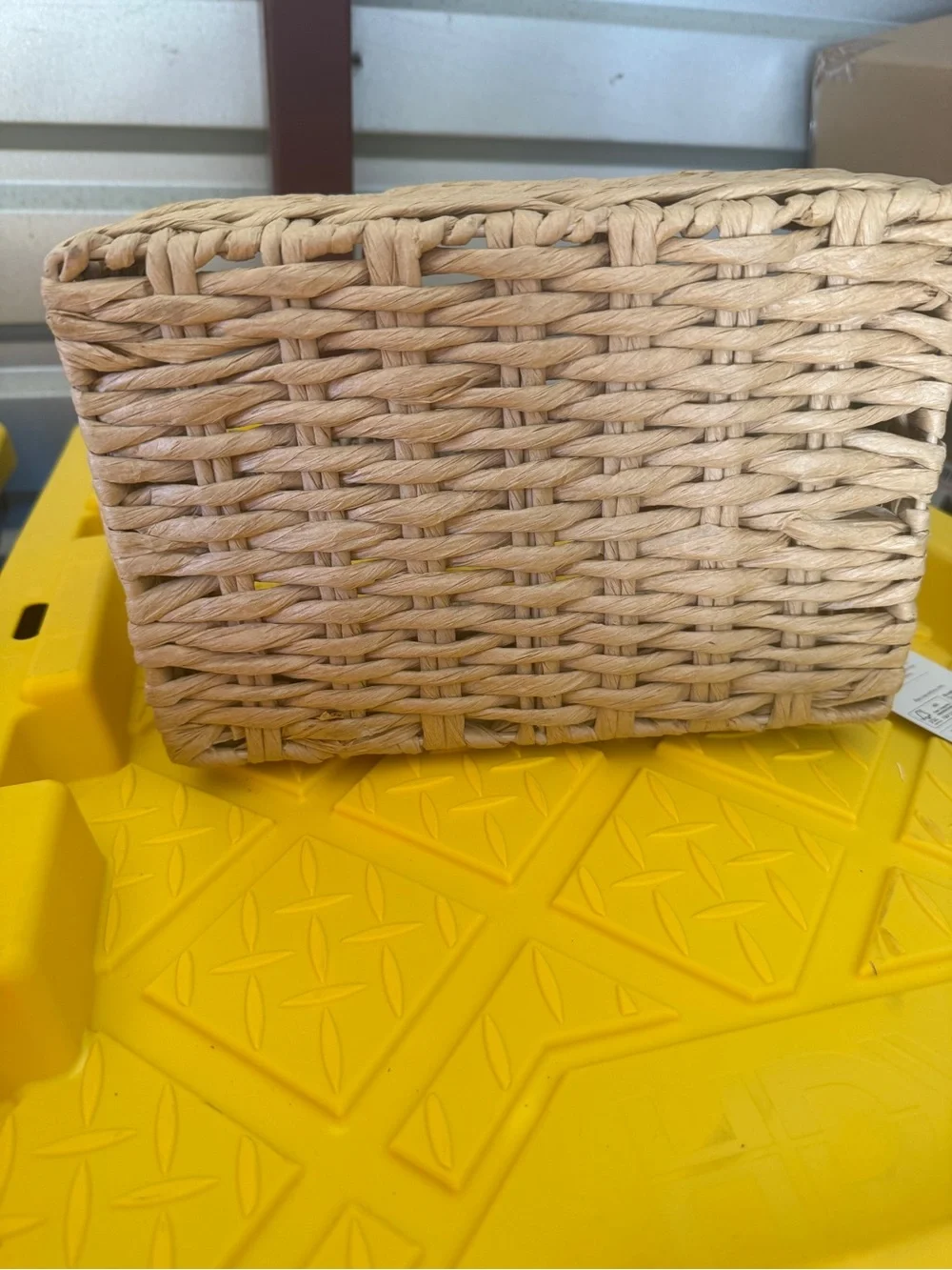 Hearth & Hand Natural Woven Divided Caddy in Natural Tone